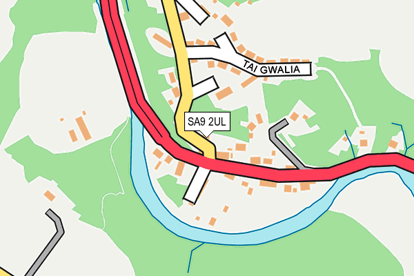SA9 2UL map - OS OpenMap – Local (Ordnance Survey)
