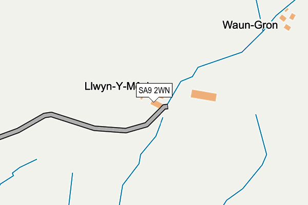 SA9 2WN map - OS OpenMap – Local (Ordnance Survey)