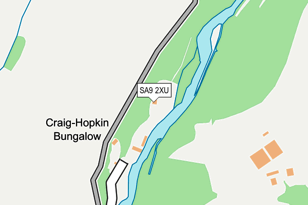 SA9 2XU map - OS OpenMap – Local (Ordnance Survey)