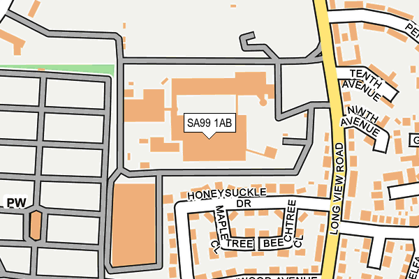 SA99 1AB map - OS OpenMap – Local (Ordnance Survey)