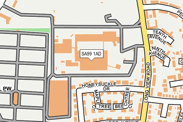 SA99 1AD map - OS OpenMap – Local (Ordnance Survey)