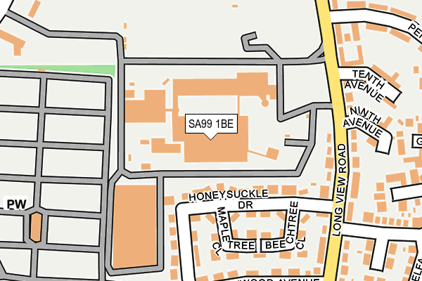 SA99 1BE map - OS OpenMap – Local (Ordnance Survey)