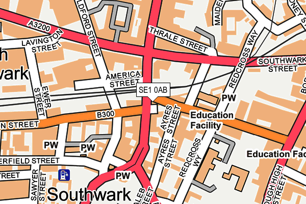 SE1 0AB map - OS OpenMap – Local (Ordnance Survey)