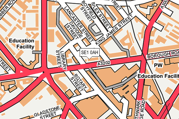 SE1 0AH map - OS OpenMap – Local (Ordnance Survey)