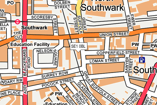 Map of BATTERSEA ACCESS SCAFFOLDING LTD at local scale