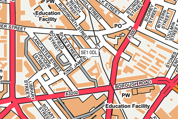 SE1 0DL map - OS OpenMap – Local (Ordnance Survey)