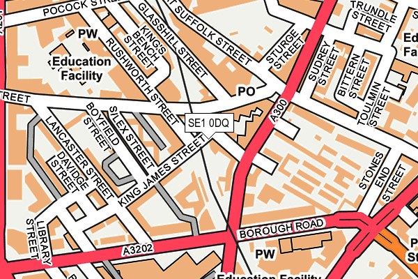 SE1 0DQ map - OS OpenMap – Local (Ordnance Survey)