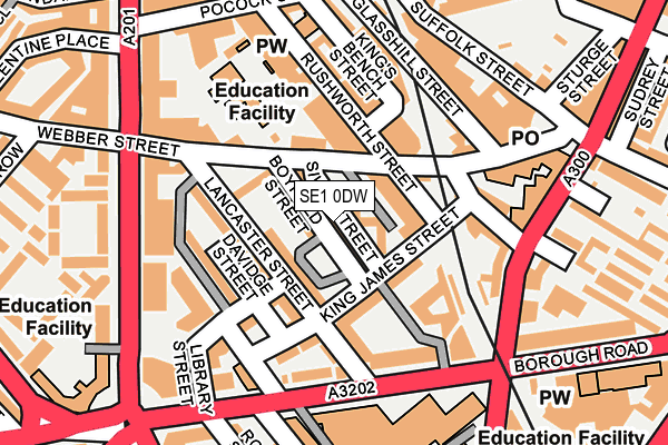 SE1 0DW map - OS OpenMap – Local (Ordnance Survey)