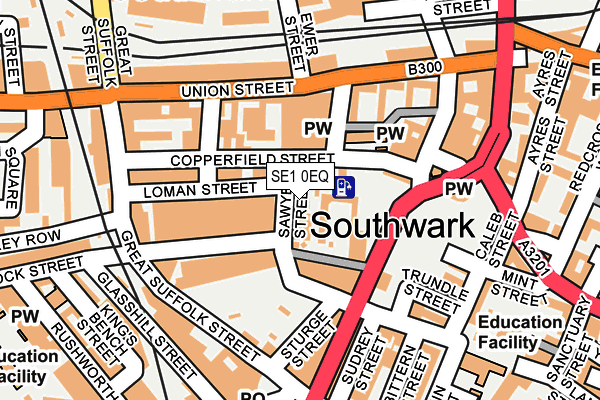 SE1 0EQ map - OS OpenMap – Local (Ordnance Survey)