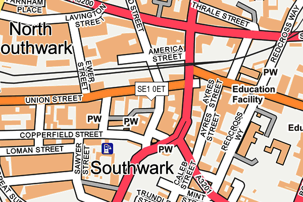 SE1 0ET map - OS OpenMap – Local (Ordnance Survey)