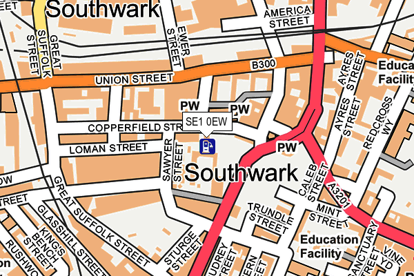 SE1 0EW map - OS OpenMap – Local (Ordnance Survey)