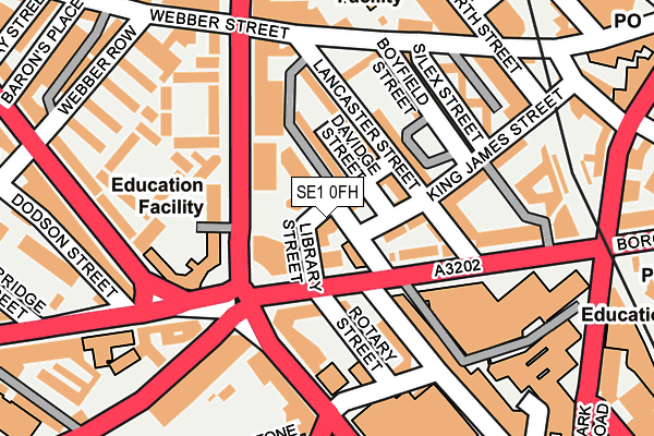 SE1 0FH map - OS OpenMap – Local (Ordnance Survey)