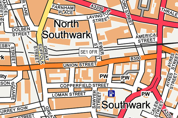 SE1 0FR map - OS OpenMap – Local (Ordnance Survey)