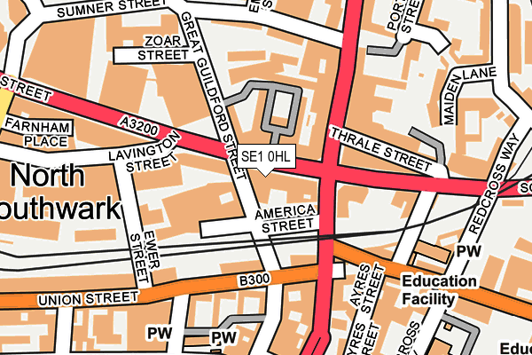 SE1 0HL map - OS OpenMap – Local (Ordnance Survey)