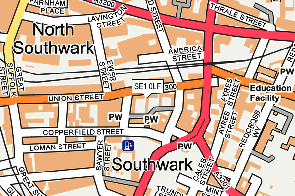 SE1 0LF map - OS OpenMap – Local (Ordnance Survey)