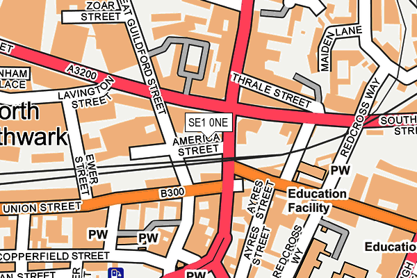 SE1 0NE map - OS OpenMap – Local (Ordnance Survey)