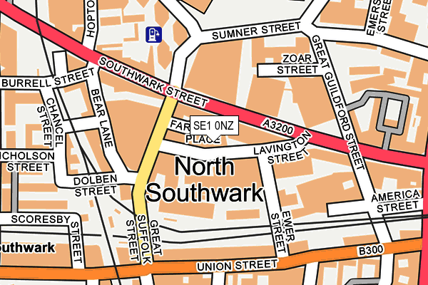 SE1 0NZ map - OS OpenMap – Local (Ordnance Survey)