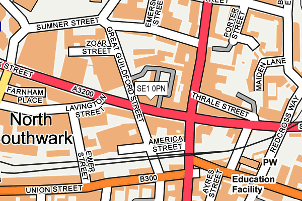 SE1 0PN map - OS OpenMap – Local (Ordnance Survey)