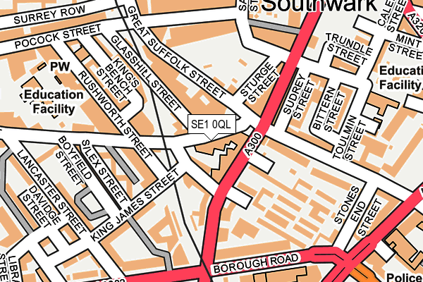 SE1 0QL map - OS OpenMap – Local (Ordnance Survey)