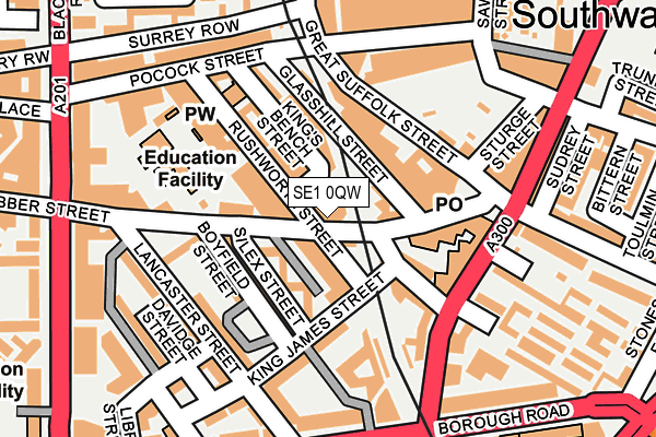SE1 0QW map - OS OpenMap – Local (Ordnance Survey)