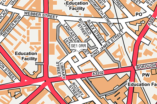 SE1 0RR map - OS OpenMap – Local (Ordnance Survey)