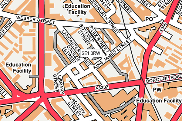 SE1 0RW map - OS OpenMap – Local (Ordnance Survey)
