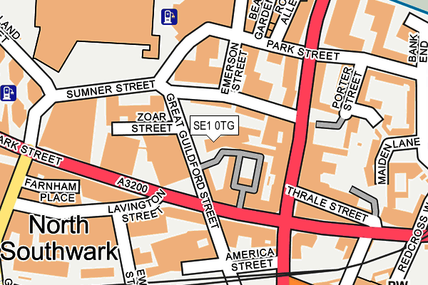 SE1 0TG map - OS OpenMap – Local (Ordnance Survey)