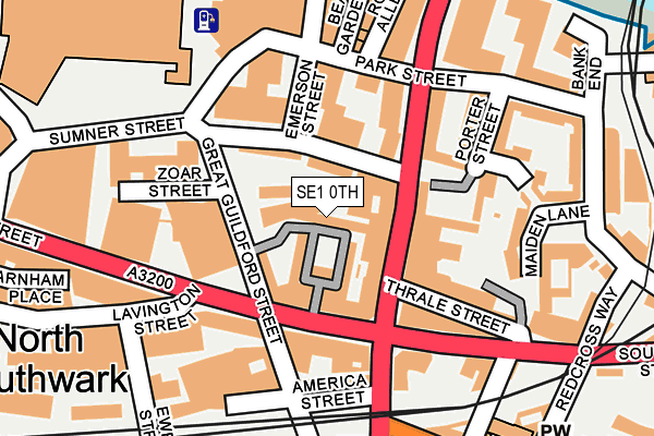 SE1 0TH map - OS OpenMap – Local (Ordnance Survey)