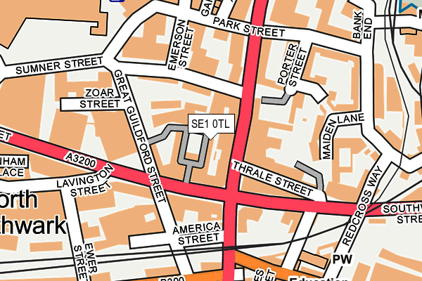 SE1 0TL map - OS OpenMap – Local (Ordnance Survey)