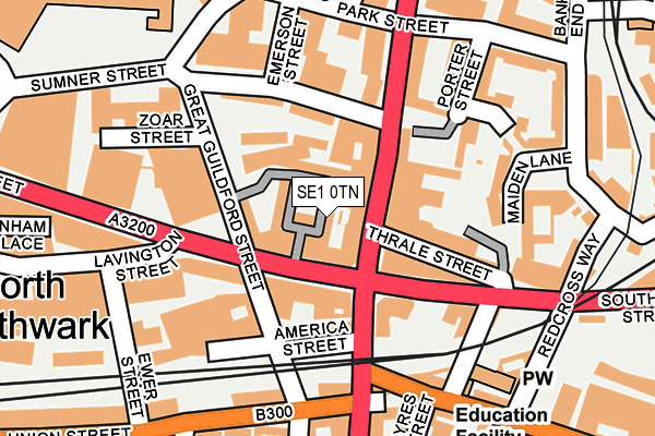 SE1 0TN map - OS OpenMap – Local (Ordnance Survey)