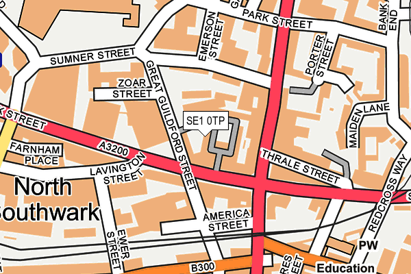 SE1 0TP map - OS OpenMap – Local (Ordnance Survey)