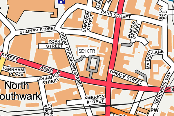 SE1 0TR map - OS OpenMap – Local (Ordnance Survey)