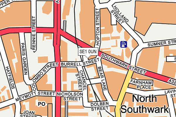 SE1 0UN map - OS OpenMap – Local (Ordnance Survey)