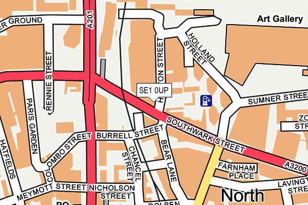 SE1 0UP map - OS OpenMap – Local (Ordnance Survey)