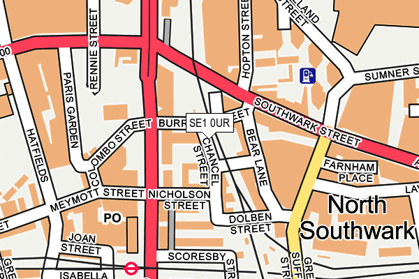 SE1 0UR map - OS OpenMap – Local (Ordnance Survey)