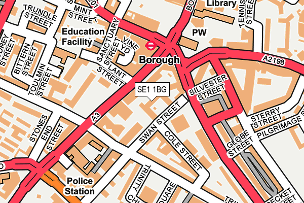 SE1 1BG map - OS OpenMap – Local (Ordnance Survey)