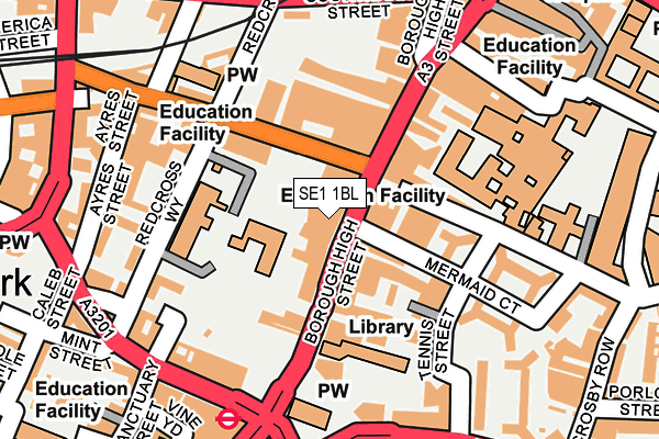 SE1 1BL map - OS OpenMap – Local (Ordnance Survey)