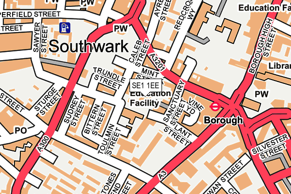 SE1 1EE map - OS OpenMap – Local (Ordnance Survey)