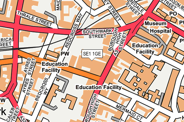 SE1 1GE map - OS OpenMap – Local (Ordnance Survey)