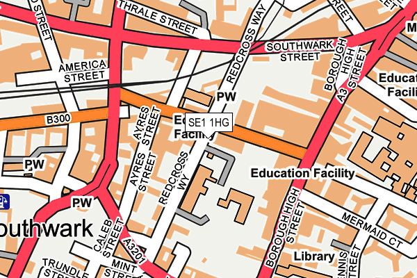 SE1 1HG map - OS OpenMap – Local (Ordnance Survey)