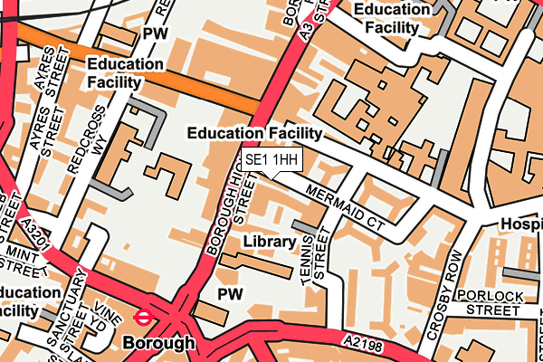 SE1 1HH map - OS OpenMap – Local (Ordnance Survey)