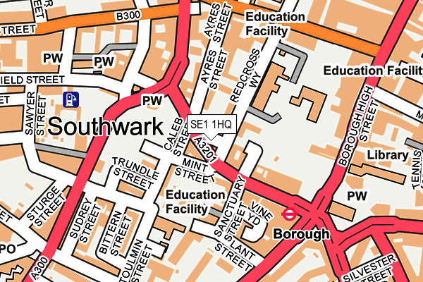 SE1 1HQ map - OS OpenMap – Local (Ordnance Survey)