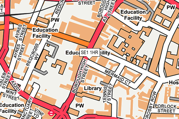 SE1 1HR map - OS OpenMap – Local (Ordnance Survey)