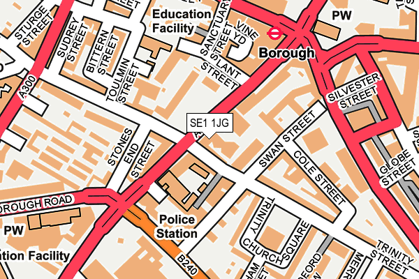 SE1 1JG map - OS OpenMap – Local (Ordnance Survey)