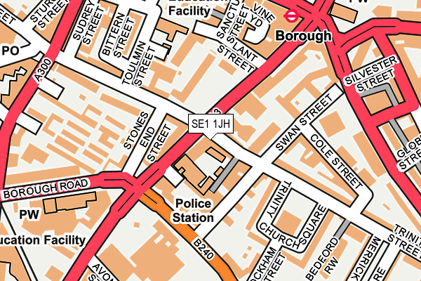 SE1 1JH map - OS OpenMap – Local (Ordnance Survey)