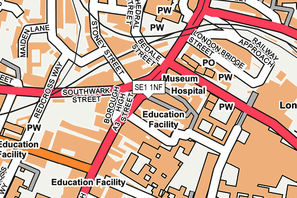 SE1 1NF map - OS OpenMap – Local (Ordnance Survey)