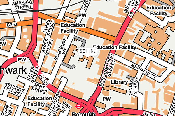 SE1 1NJ map - OS OpenMap – Local (Ordnance Survey)