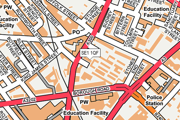 SE1 1QF map - OS OpenMap – Local (Ordnance Survey)