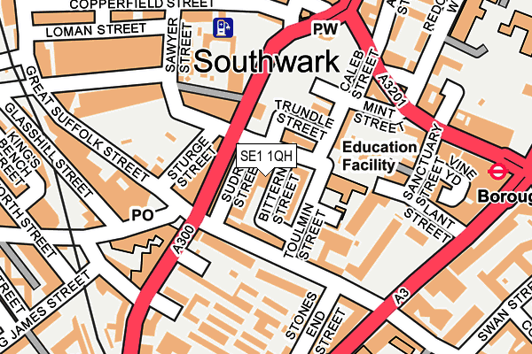 SE1 1QH map - OS OpenMap – Local (Ordnance Survey)