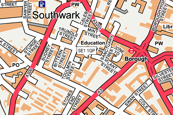 SE1 1QP map - OS OpenMap – Local (Ordnance Survey)